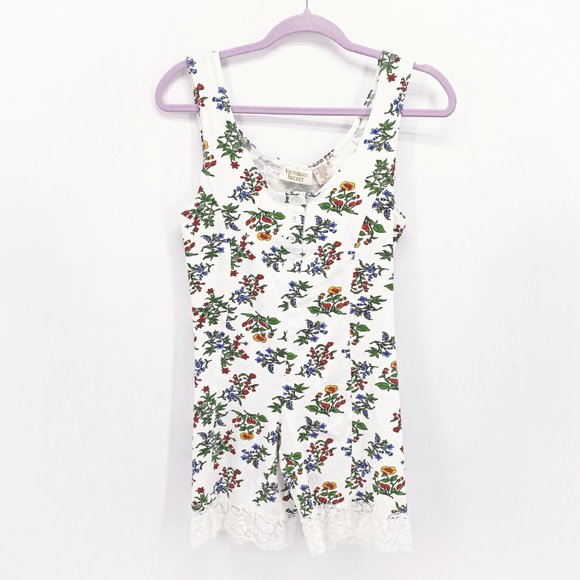 Victoria's Secret Pants - Victoria's Secret Vintage Floral Sleep Romper